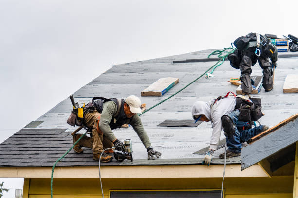 Professional Gutter Installation technician working in Walkertown, NC